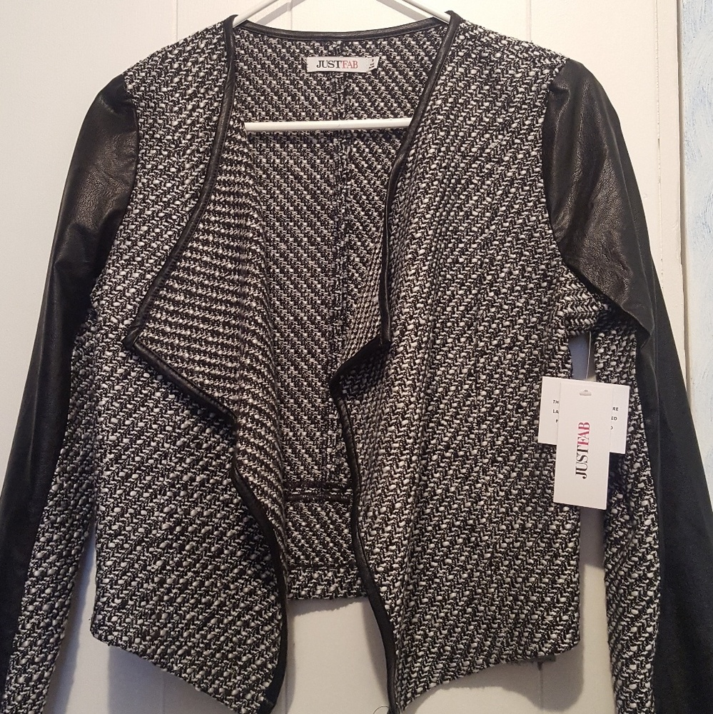 Black patterned blazer