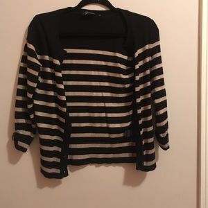 Black and grey sweater