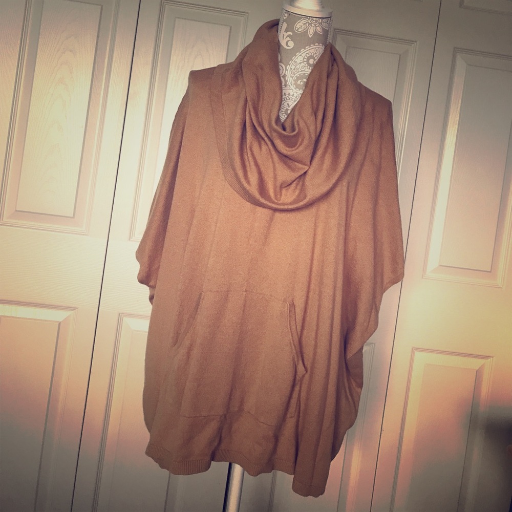 Ann Taylor Sweater Cape with bat arms