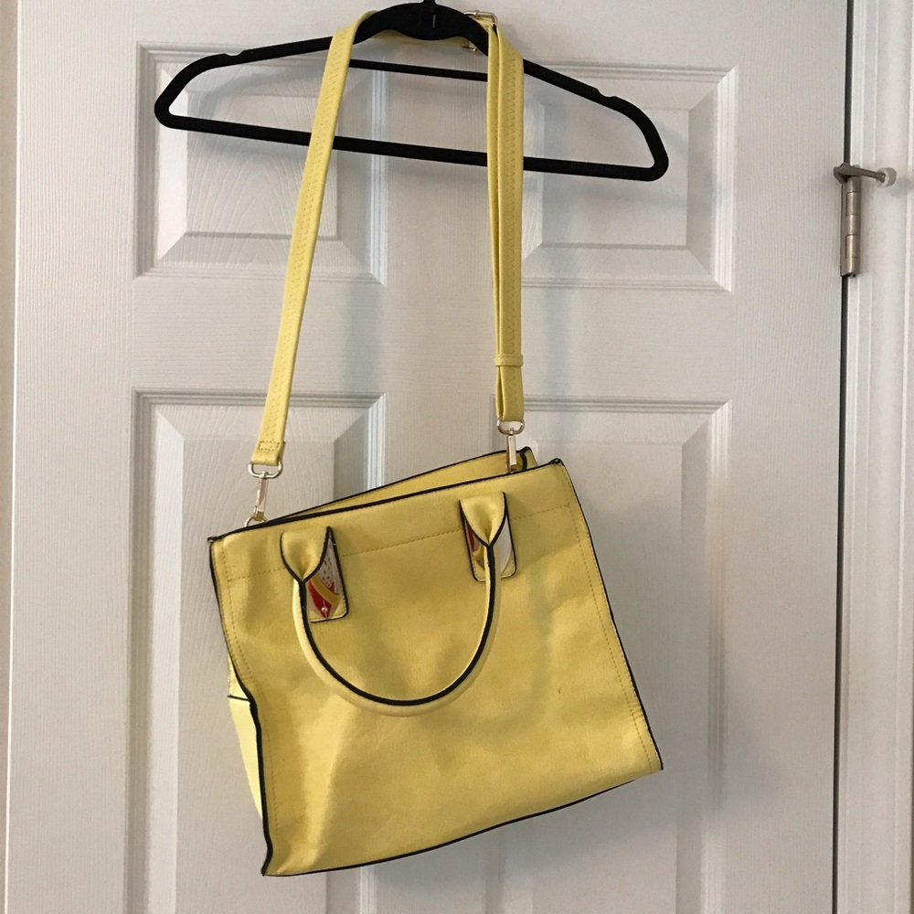 Vegan Leather Lemon Yellow Bag