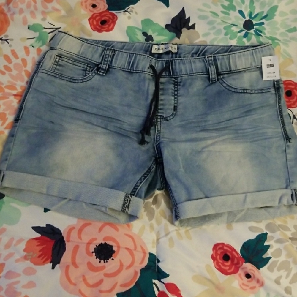 NWT! Summer Denim Drawstring Shorts