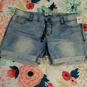 NWT! Summer Denim Drawstring Shorts