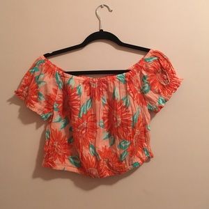 Aerie off the shoulder crop top
