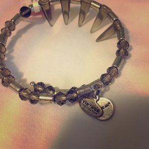 Sale! NWT Alex and Ani silver beaded wrap bracelet