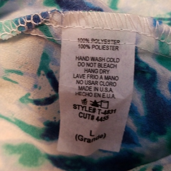 💚🚨GIFTED 🚨 💙SHEER CROP TOP 💙💚 - Picture 5 of 5