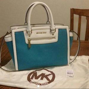 Michael Kors large Selma canvas satchel