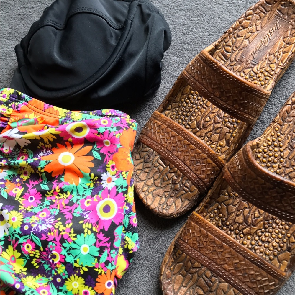 Just Speed Slide on Sandals - Brown