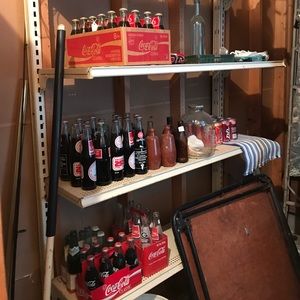 Cases of "old " cokes and bottles