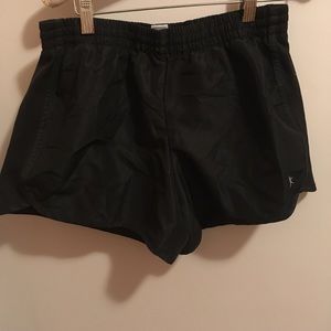 Black running shorts