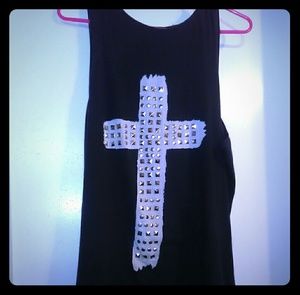 Women's Studded Cross Tank