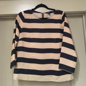 J Crew striped top, size medium