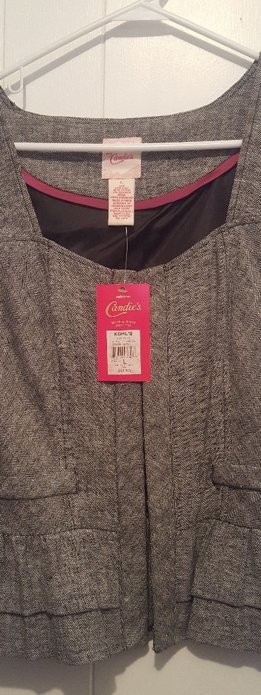 Gray cap sleeve blazer