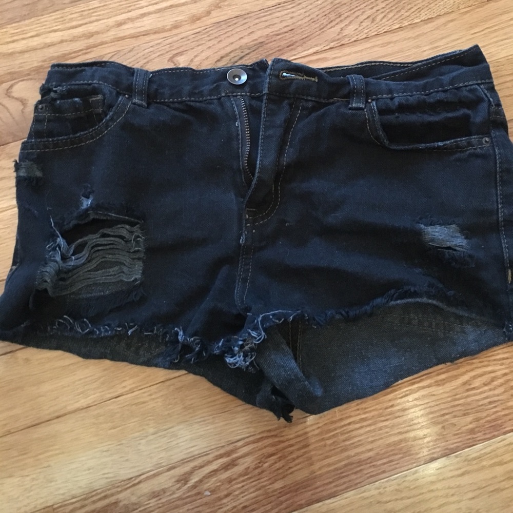 Denim shorts