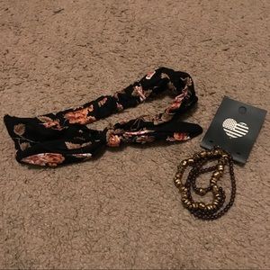 Brandy Melville headband & bracelet