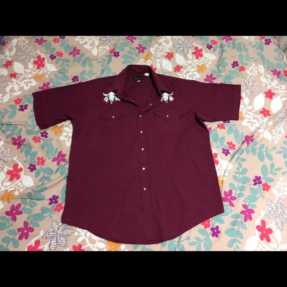 Vintage western collared shirt