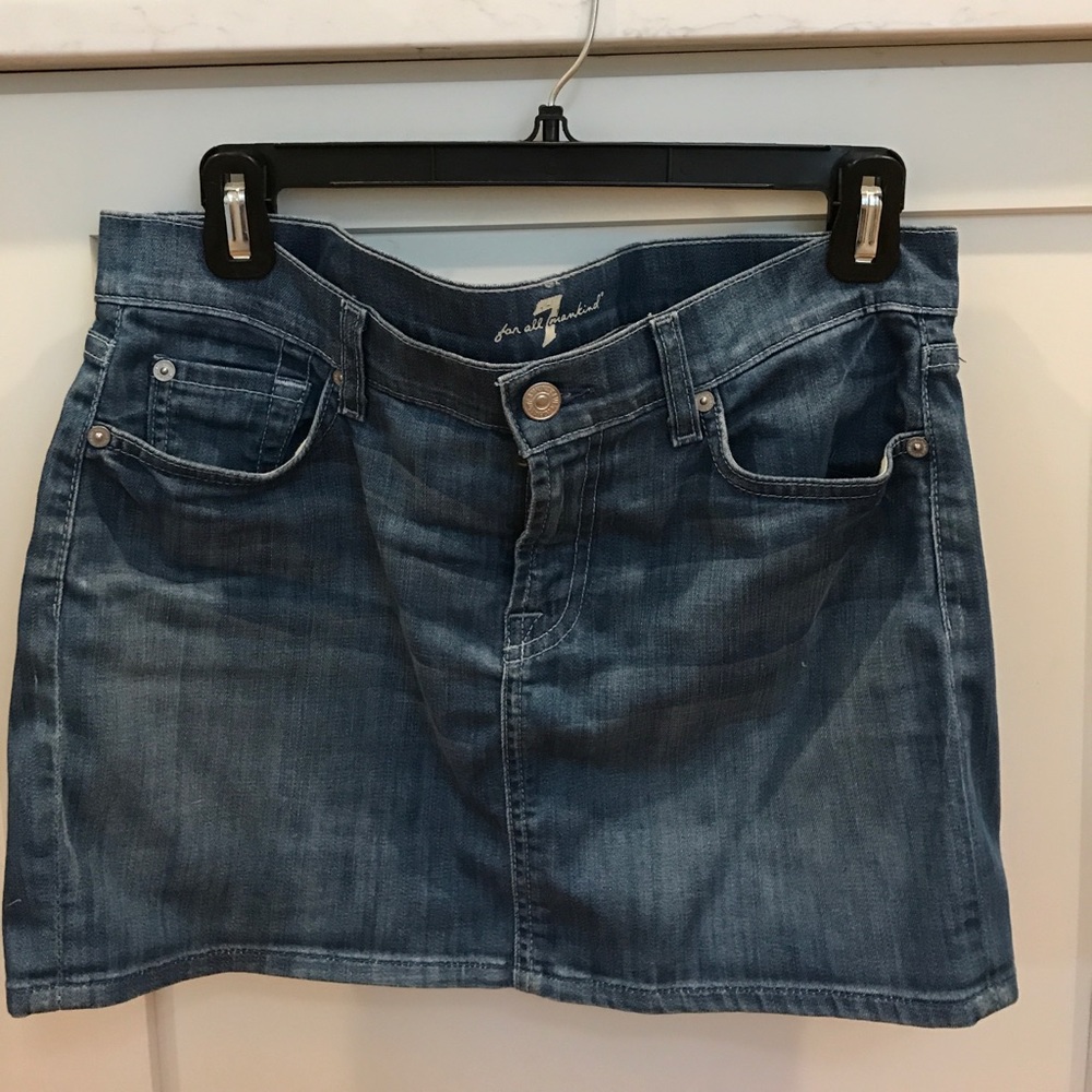 7 for all Mankind Size 28 denim skirt