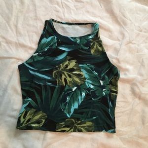 American Apparel Jungle crop top