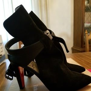 Christian Louboutin 85 Booties Velours/Calf