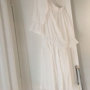 Cute White Off Shoulder Dress