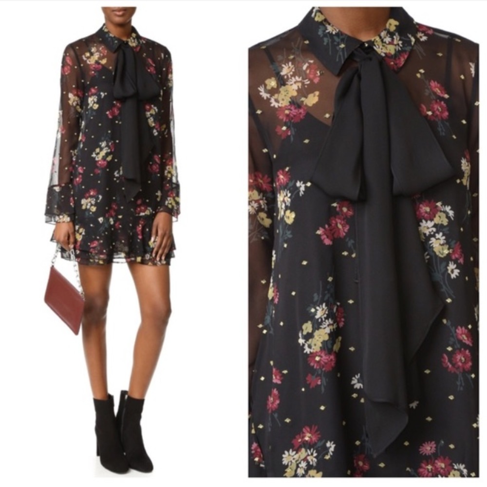 CINQ A SEPT GILDED DAISY STEVIE DRESS