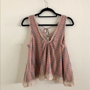 Free people chiffon sleeveless top