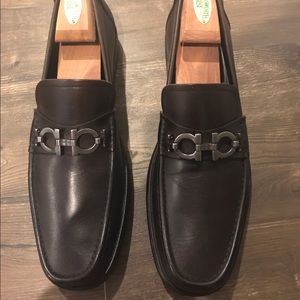 Salvatore Ferragamo - Men's Brown Leather Loafers