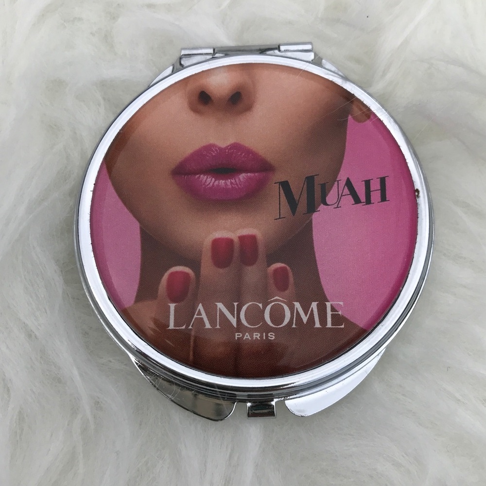 Lancôme Paris Silver Kitsch Mirror Compact EUC