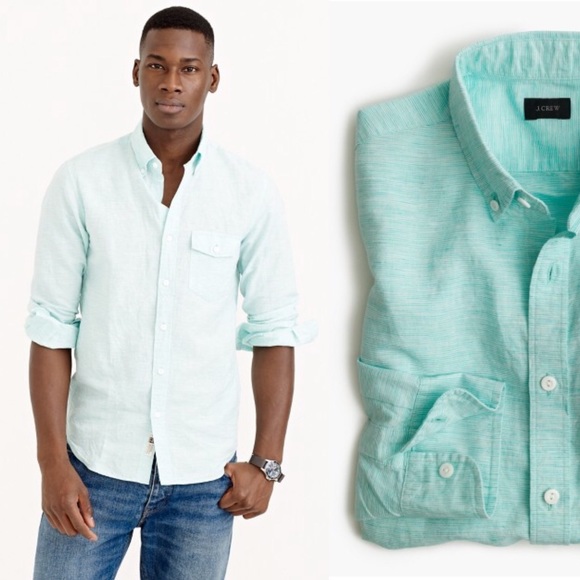 J. Crew Other - J. Crew Irish Linen Slim Fit Button Down, Like New