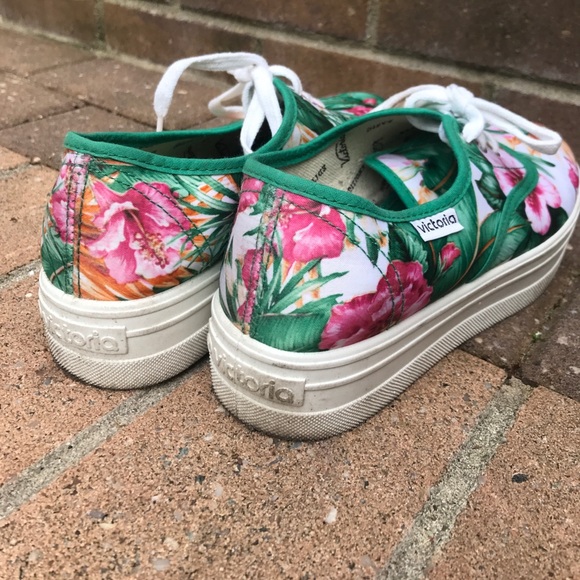 Victoria platform floral print sneakers - Picture 5 of 5