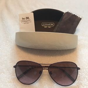 Coach aviator sunglasses