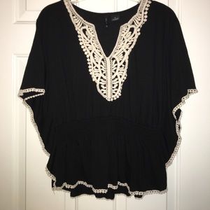 Butterfly sleeve top