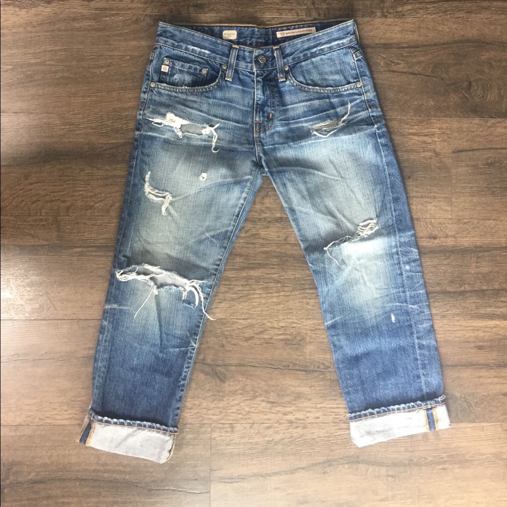 AG Ex-Boyfriend Crop Jeans
