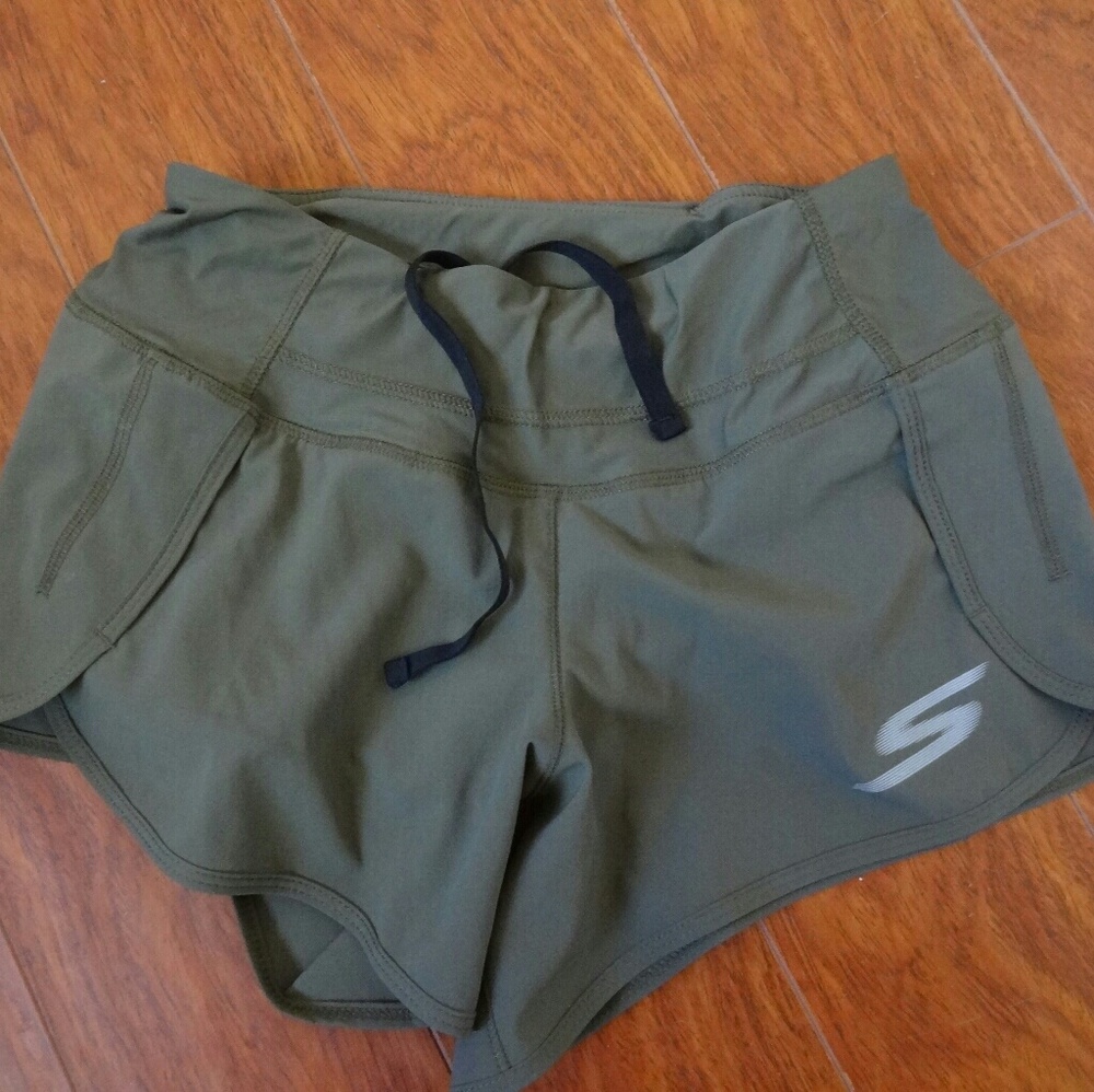 Army Green Skechers Shorts