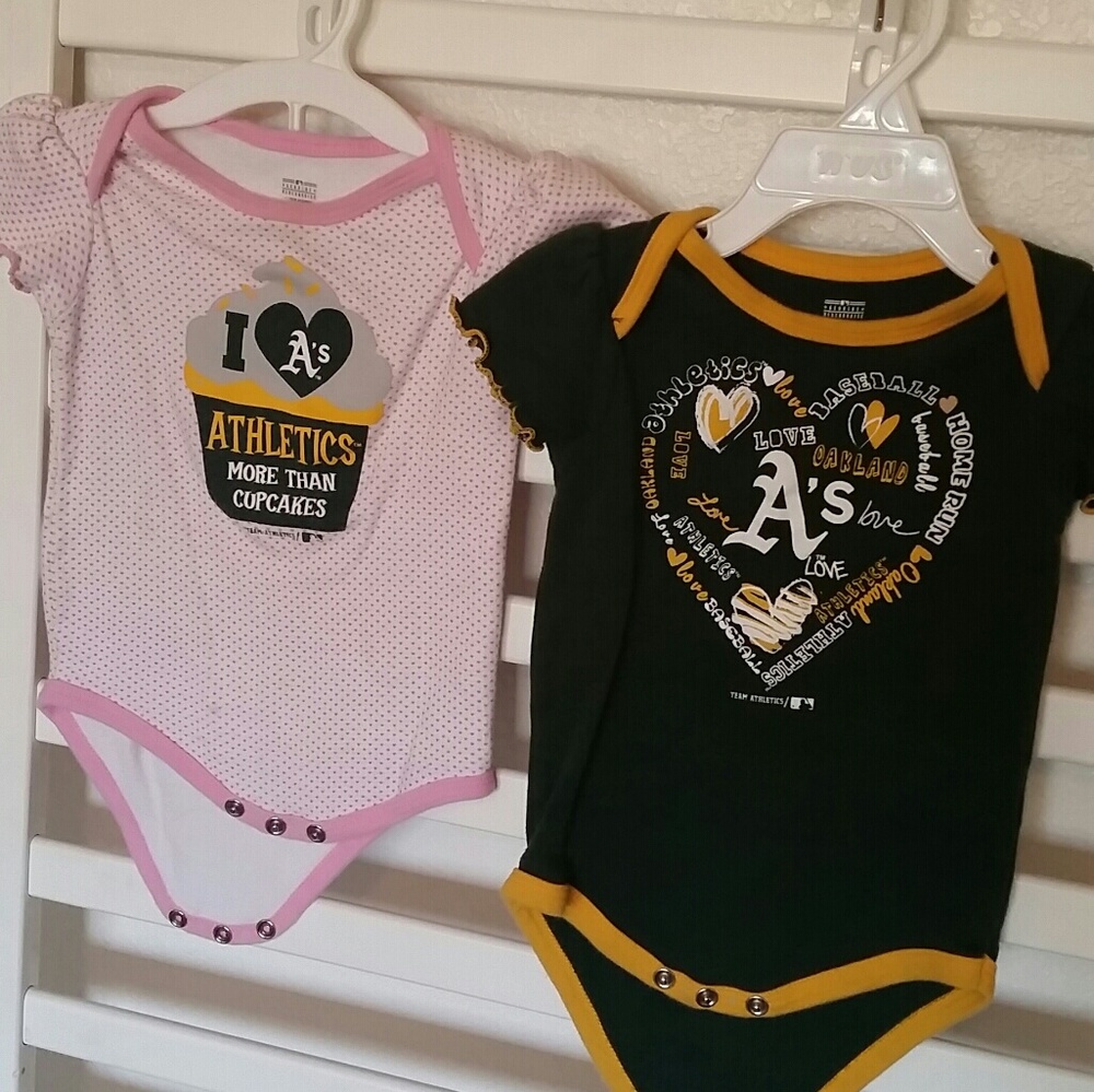 SOLD. Oakland A's onesie. 18mo.
