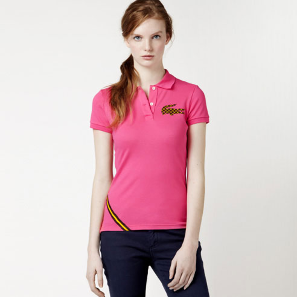 Lacoste + Jonathan Adler Needle Point Croc Polo