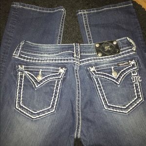 SOLD. Miss Me boot cut jeans