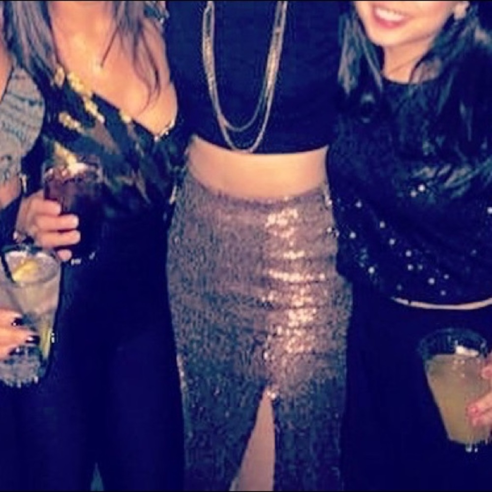 Sequin skirt