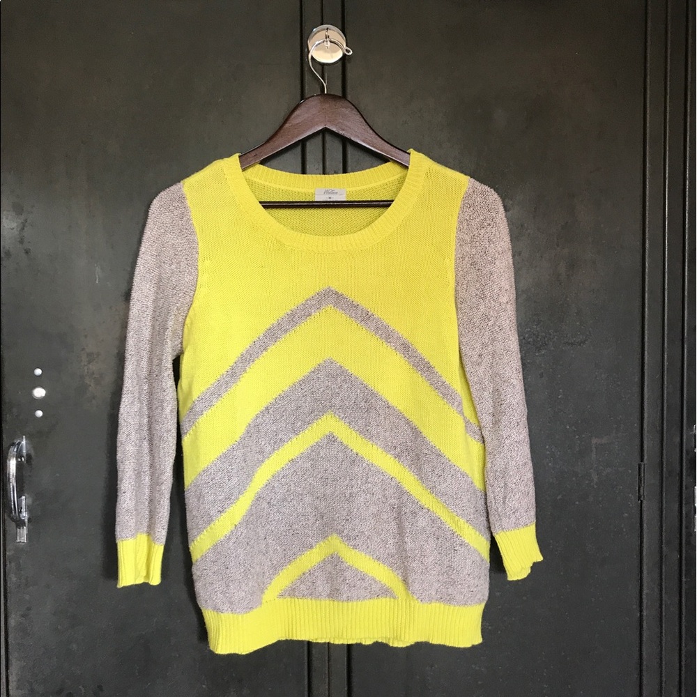 Madewell Wallace Chevron Sweater