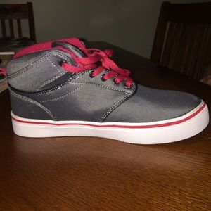 Grey and red sneakers!!!