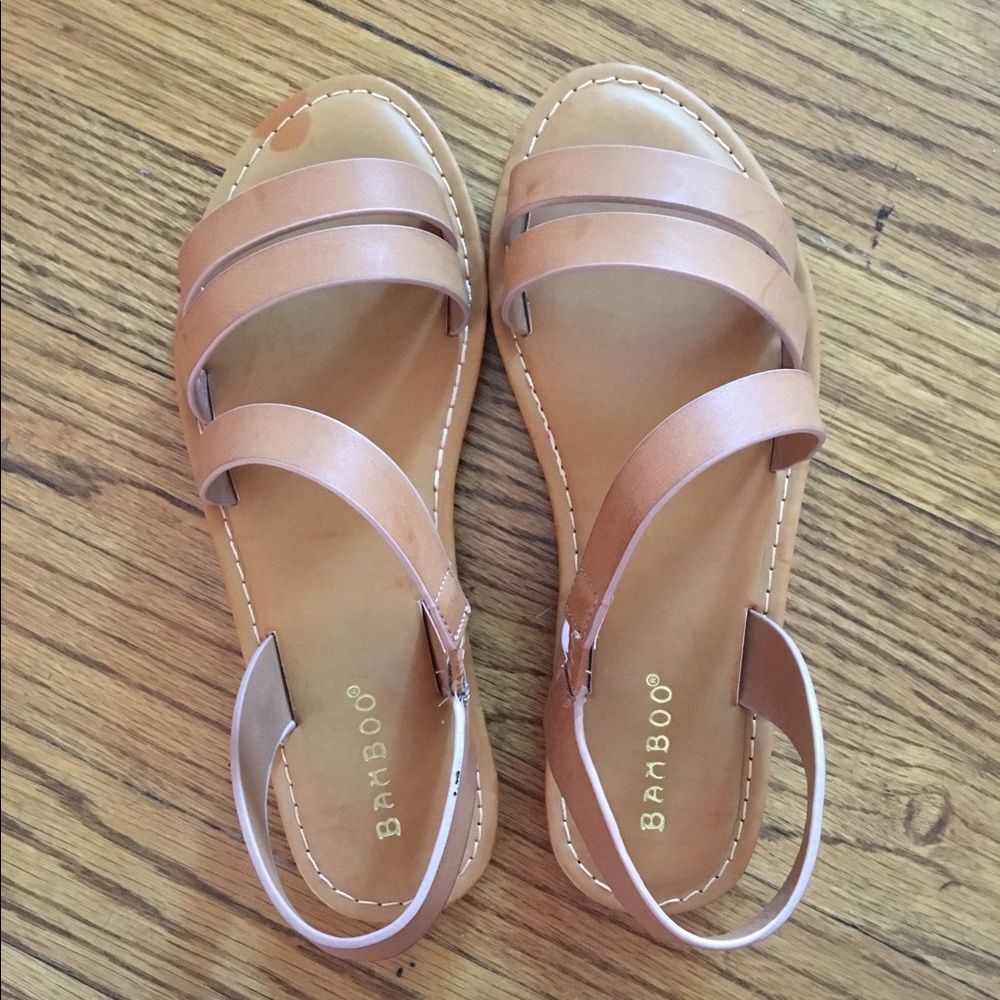 Size 6 Bamboo brand sandals! Never worn!