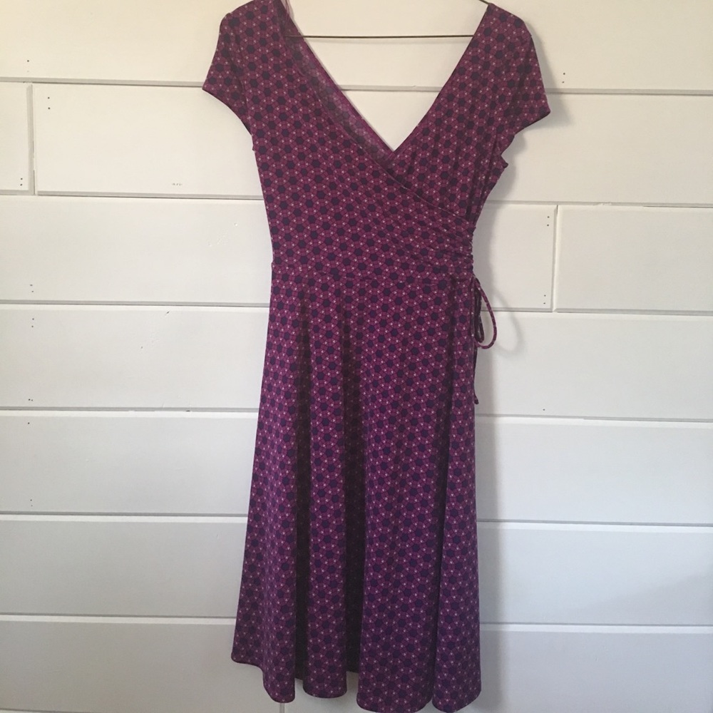 New York & Company Wrap Style Purple Dress