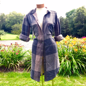 Free People Light Plaid Jacket