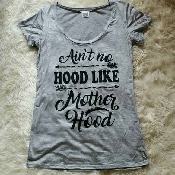 Aint No Hood Like Motherhood Mom Tee Small - Picture 2 of 7