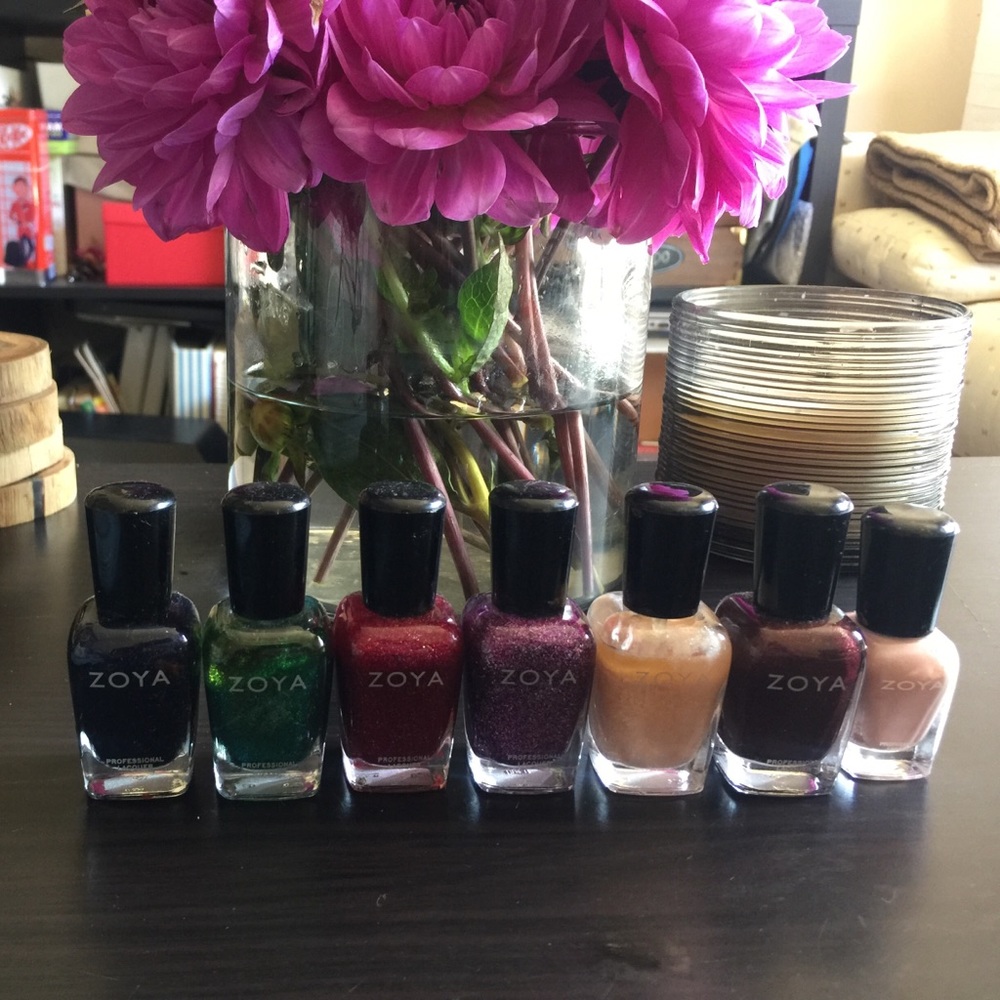 Zoya nail polishes - 6 regular and 1 mini