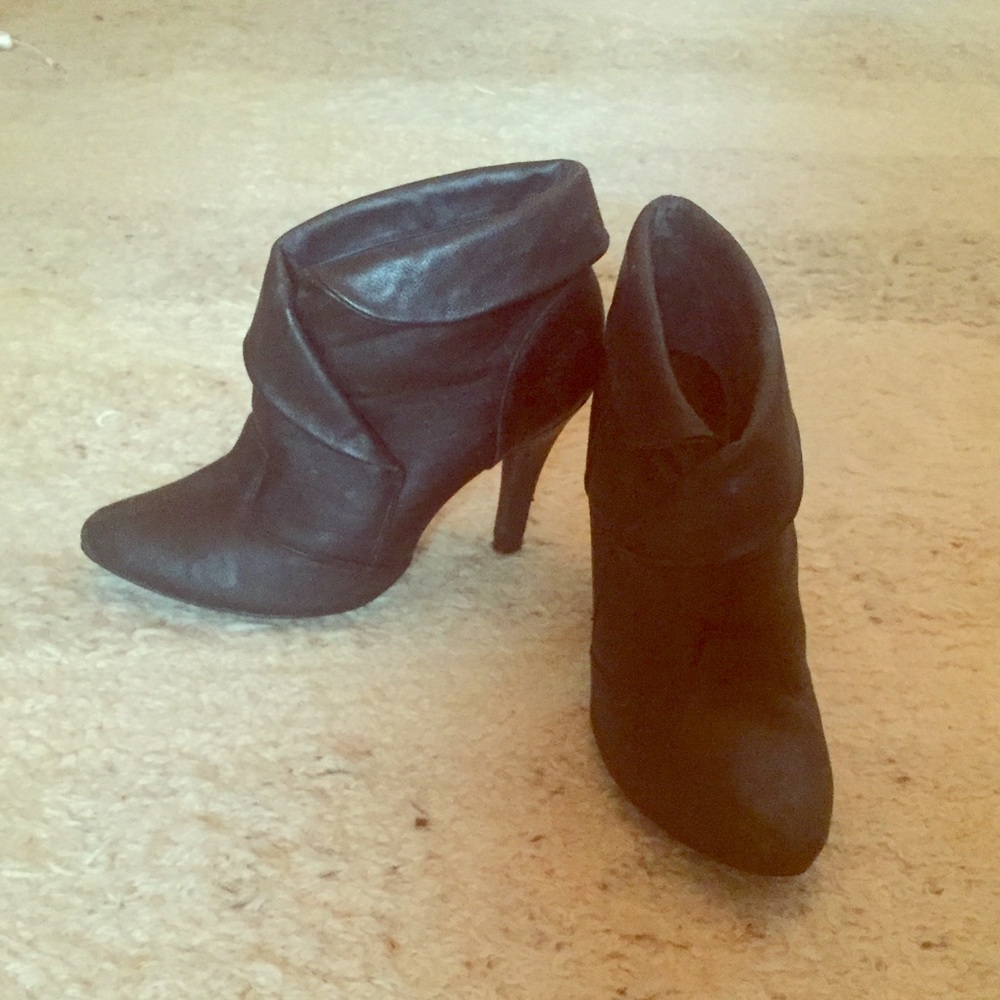 Black heeled ankle boot