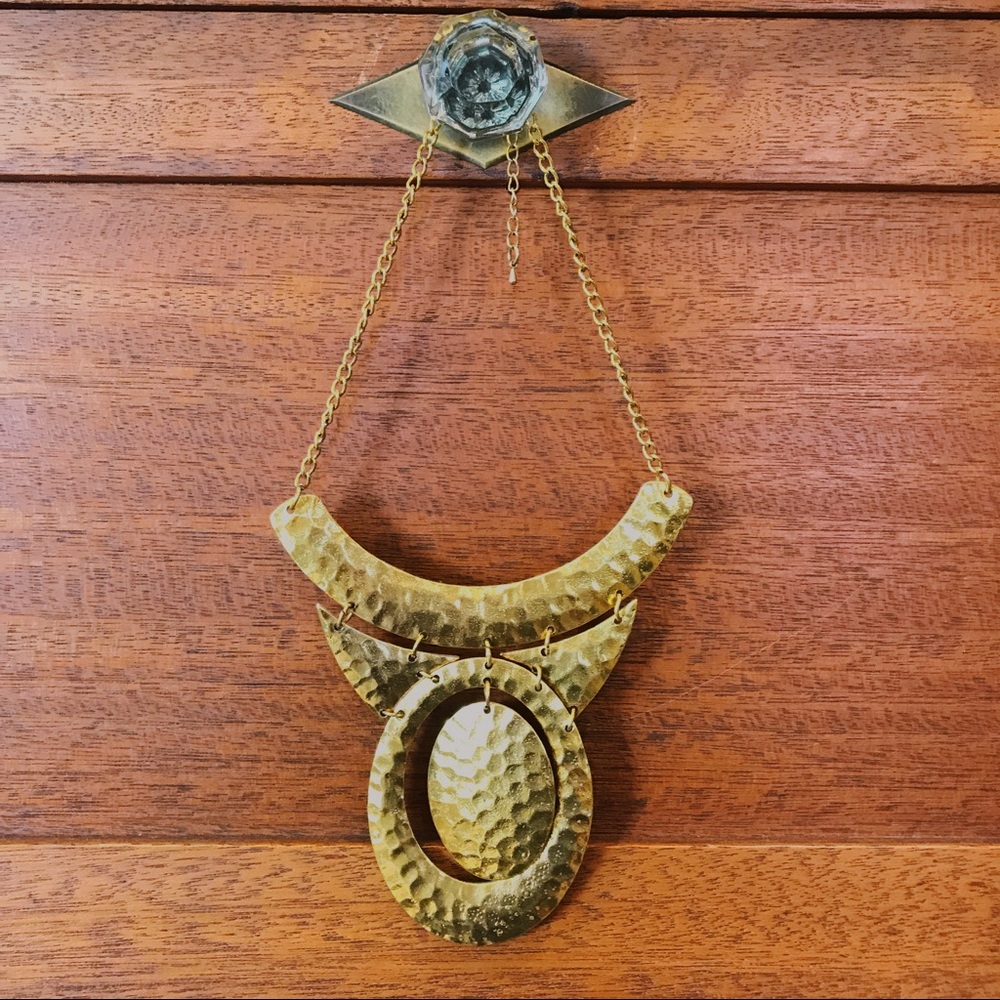 Gold Toned Statement Necklace