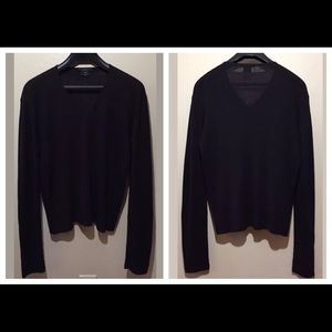 Authentic Gucci Distressed Wool V-Neck Sweater XXL