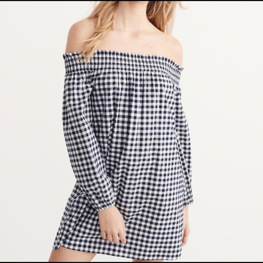 Abercrombie and Fitch OFF-THE-SHOULDER DRESS