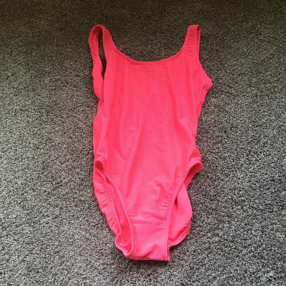 Retro hot pink one piece