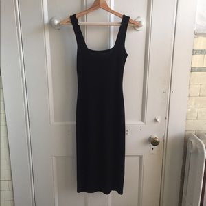 Topshop Black bodycon knit dress